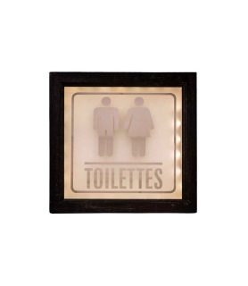 OSVĚTLENÁ CEDULE WC