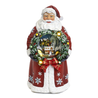 SVÍTICÍ VÁNOČNÍ DEKORACE SANTA
