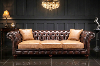VELKÁ SEDACÍ SOUPRAVA CHESTERFIELD