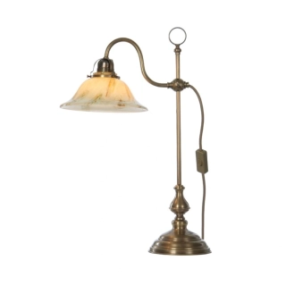 Lampa Stolní mosazná s Kuželkou